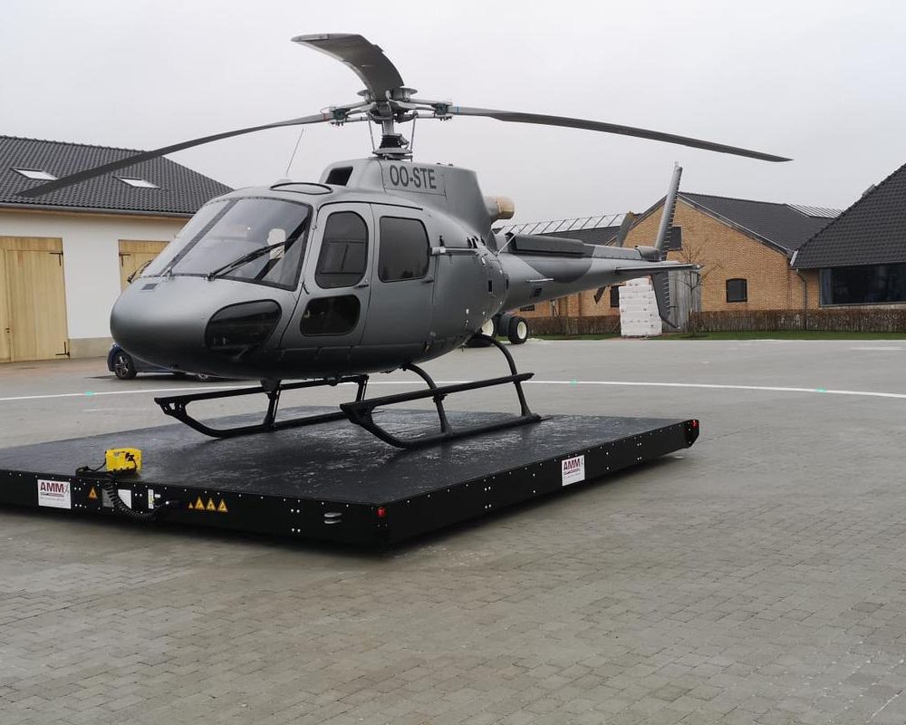 Freifahrende AMM Hubschrauberlandeplattform Belgien